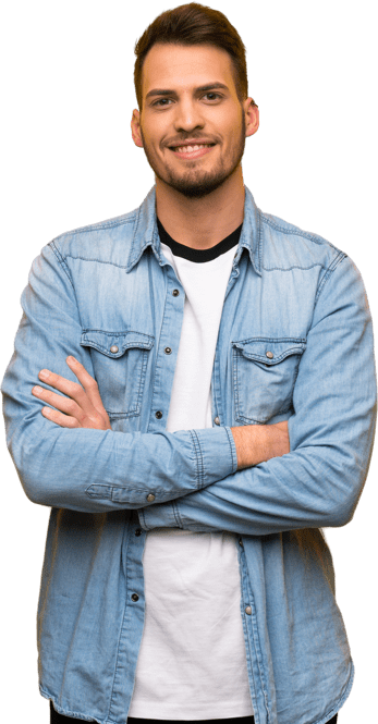 Man with arms crossed